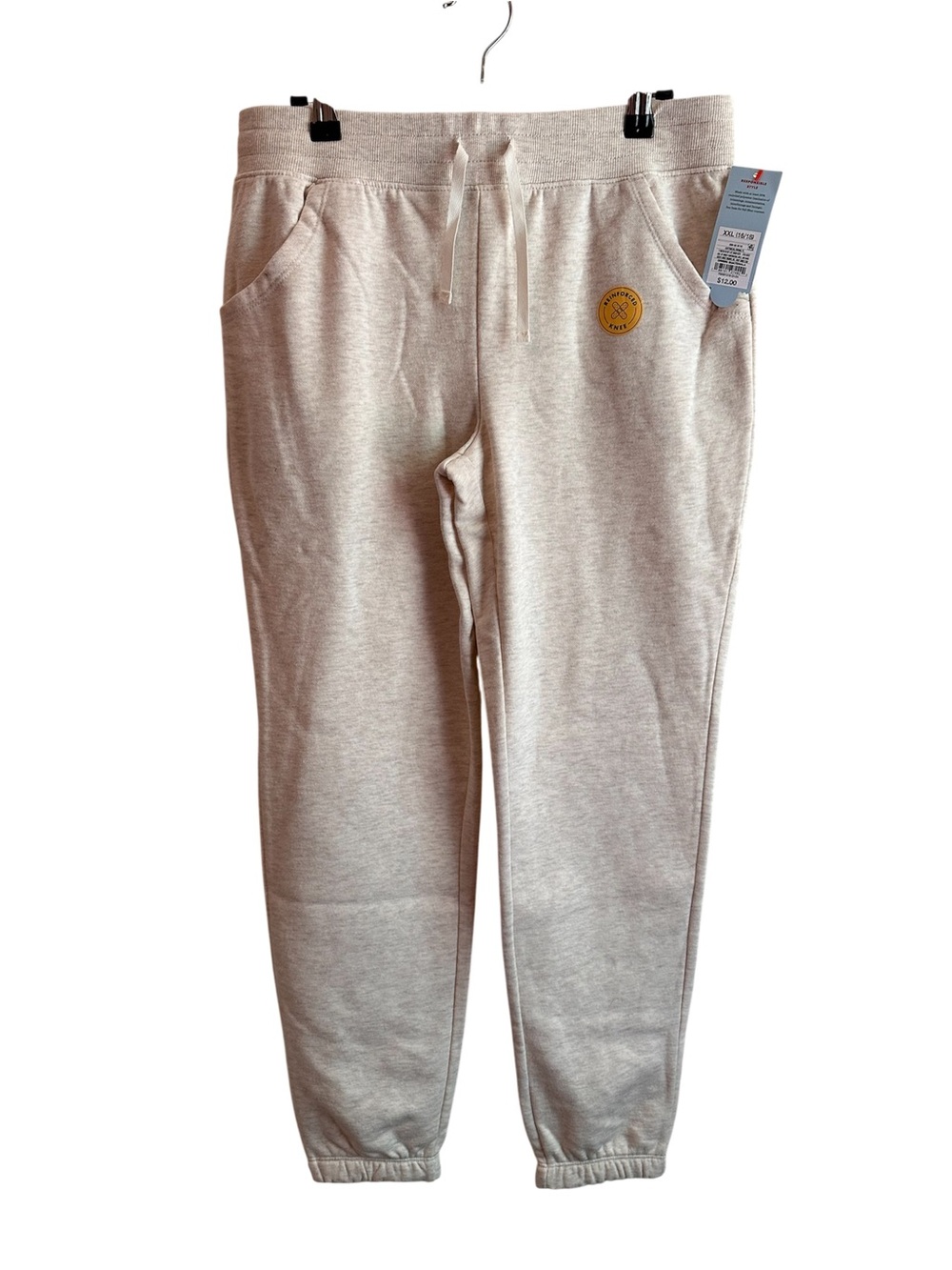Cat & Jack Light Beige Heather Drawstring Jogger Sweatpants